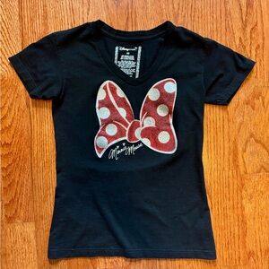 Disney Minnie Mouse - Black Shirt - Ladies - size XS